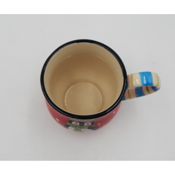 Temp-tations by Tara Winter Whimsy Penguin Mug Coffee Tea Cup Red Holiday 14 Oz - Picture 5 of 8